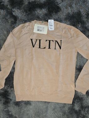 Valentino VLTN Crewneck Sweater with Black Logo